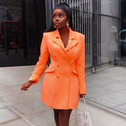 Blazer Dress Orange